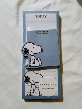Graphique De France Snoopy Blue Notepad Set
